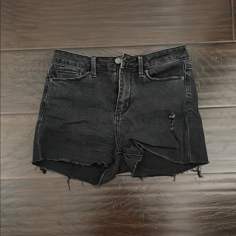 Black Denim Women's Shorts